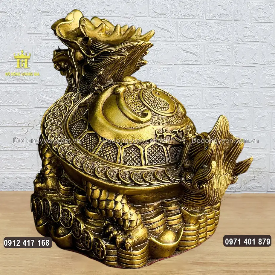 Lưng R&ugrave;a đầu Rồng đeo x&acirc;u tiền cổ mang &yacute; nghĩa t&agrave;i lộc